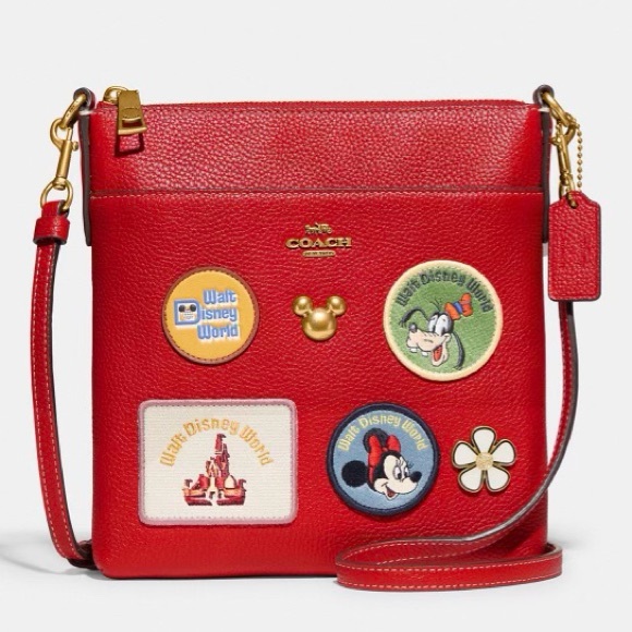 Coach Handbags - 😍 Coach Disney X Coach Kitt Messenger Crossbody—Patches Disney 50th Anniversary